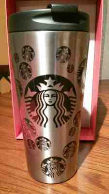 Starbucks 2014 Black Siren Logo Stainless Steel Tumbler 16Oz  NWT!!! IN RED BOX - Sold on eBay Aug, 21st 2018 for $29.00