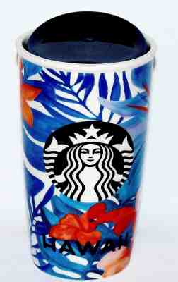 Starbucks 2015 HAWAII Ceramic 12 ounce Travel Tumbler NEW - Sold on eBay Sep, 9th 2018 for $39.99