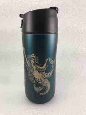 S22 Starbucks 2015 Anniversary Siren Mermaid Teal Flip & Sip Tumbler 12 Oz - Sold on eBay Sep, 8th 2018 for $119.00