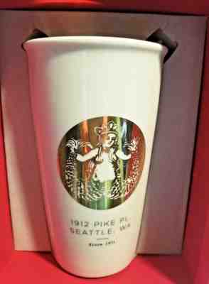 2015 Starbucks Seattle Pike Place First Store Gold Siren Logo Tumbler - NIB - Sold on eBay Sep, 8th 2018 for $35.99