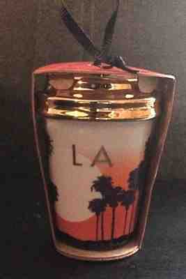 Starbucks LOS ANGELES LA Destinations Christmas Ornament Tumbler, Mug YAH 2015 - Sold on eBay Sep, 3rd 2018 for $16.00