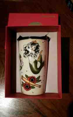 Starbucks TATTOO Mermaid Ceramic Tumbler  NWT !!!!  RED BOX!! 2015  - Sold on eBay Aug, 31st 2018 for $90.00