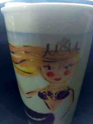 NEW Starbucks 2015 Illustrated Siren Mermaid Ceramic Traveler Tumbler/Mug - Sold on eBay Aug, 30th 2018 for $15.99