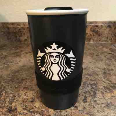 New Starbucks 2015 Create a Tumbler Black & White with Lid & Gripper Logo No pen - Sold on eBay Aug, 29th 2018 for $10.25