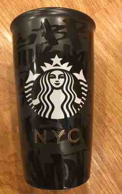Starbucks 2015 NYC 12 Oz Ceramic Tumbler - Missing top - Sold on eBay Aug, 24th 2018 for $10.00
