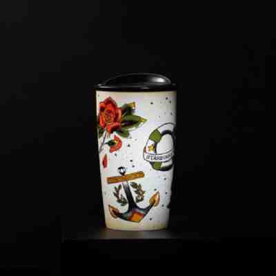 Starbucks TATTOO Mermaid Ceramic Tumbler  NWOT !!!!  NO BOX!! 2015  - Sold on eBay Aug, 21st 2018 for $65.00