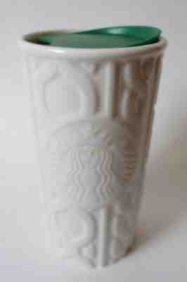 Starbucks Ceramic Travel Coffee Tumbler Mug Cable Knit Sweater 10oz 2016 - Sold on eBay Sep, 24th 2018 for $25.00