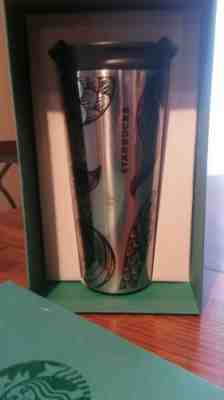 STARBUCKS 2016 Stainless Mermaid Siren Tail / Crown Tumbler 16oz NIB!!  RARE!! - Sold on eBay Sep, 24th 2018 for $30.00