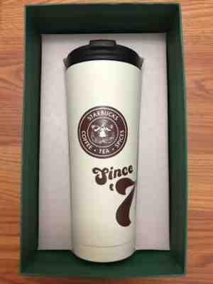Starbucks 2016 Christmas 12 fl oz Stainless Steel PikePlace Since71Tumbler NIB - Sold on eBay Sep, 22nd 2018 for $24.95