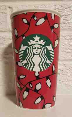 Starbucks - 2016 - Holiday Christmas - Lights - Coffee Mug/Cup/Tumbler - Ceramic - Sold on eBay Sep, 19th 2018 for $16.00