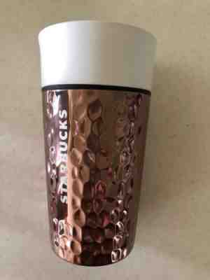 STARBUCKS TUMBLER  Copper CERAMIC  2016 Collectors Piece Cup Mug 12 FL.OZ. - Sold on eBay Sep, 17th 2018 for $18.50