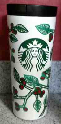 Starbucks 2016 Double Wall Stainless HOLLY BERRY Travel Mug Tumbler 16oz  - Sold on eBay Sep, 15th 2018 for $12.50