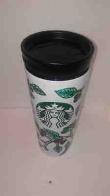 Starbucks 2016 Double Wall Stainless HOLLY BERRY Travel Mug Coffee Tumbler 16oz  - Sold on eBay Sep, 14th 2018 for $15.00