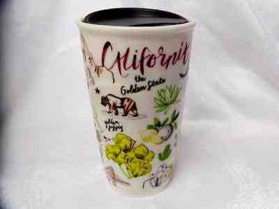 STARBUCKS Local To Go CALIFORNIA Mug TRAVEL TUMBLER Cup RARE Excellent 2016 - Sold on eBay Sep, 12th 2018 for $31.00