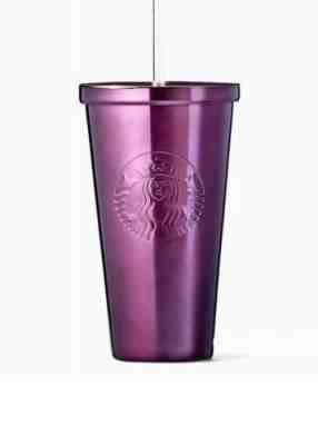 Starbucks Purple Stainless Steel Cold Cup Tumbler 16 Oz 2016. NWT! - Sold on eBay Sep, 11th 2018 for $30.00