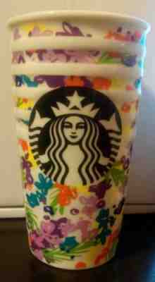 NEW STARBUCKS 2017 SPRING FLOWE DOUBLE WALL TRAVELER MUG TUMBLER WITHOUT LID - Sold on eBay Oct, 5th 2018 for $15.00