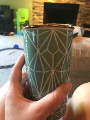 Starbucks Double Wall Sage Holiday Linework Geo Tumbler 12oz 2017 New Fast Ship - Sold on eBay Oct, 1st 2018 for $32.50
