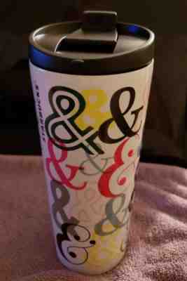 Starbucks 2017 & Sign Multi color Stainless Steel Tumbler Travel Mug 16 OZ - Sold on eBay Oct, 1st 2018 for $17.95