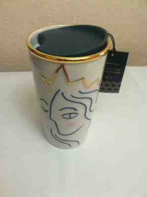 Starbucks Anniversary 2017 Crown Siren White Ceramic Tumbler Travel Mug Cup 10fl - Sold on eBay Sep, 30th 2018 for $29.95