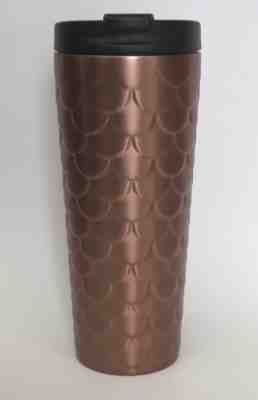 Starbucks Holiday 2017 Stainless Steel Tumbler Copper Mermaid Scales 18 fl oz - Sold on eBay Sep, 29th 2018 for $42.00