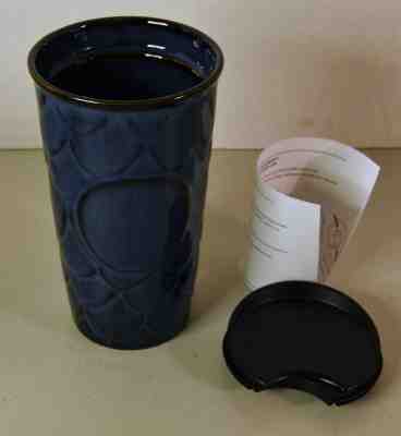 Starbucks Anniversary 2017 Blue Siren Mermaid Scales Travel Mug Tumbler - Sold on eBay Sep, 28th 2018 for $16.95