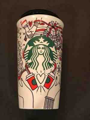 New Starbucks Coffee Tumbler Red Dot Holiday Travel 2017 Christmas Siren NWT - Sold on eBay Sep, 24th 2018 for $9.99