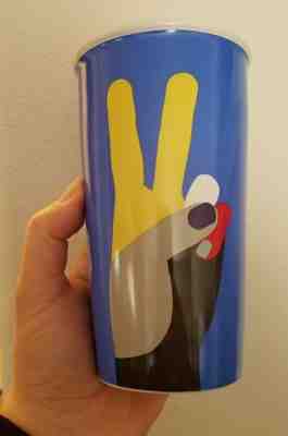 New Starbucks Double Wall 2017 Peace Hand Tumbler Ceramic Traveler Mug 12 fl oz - Sold on eBay Sep, 21st 2018 for $22.99