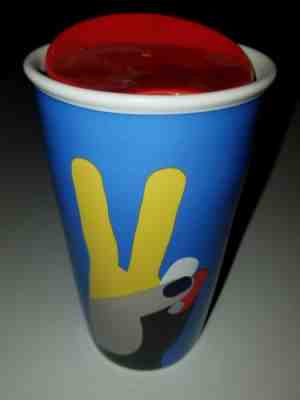 NET STARBUCKS 2017 Christmas PEACE Travel Mug Tumbler Ceramic 12 oz NEW - Sold on eBay Sep, 20th 2018 for $26.99