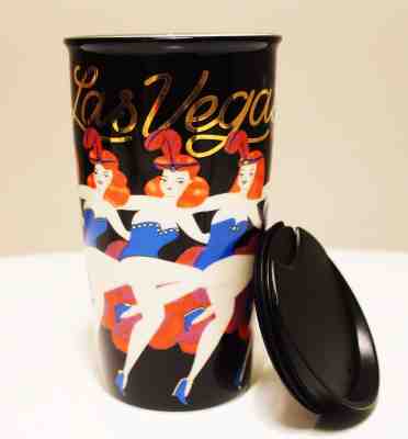 NEW 2017 Starbucks Las Vegas Double Wall Traveler Ceramic Tumbler 12 fl oz - Sold on eBay Sep, 20th 2018 for $49.00