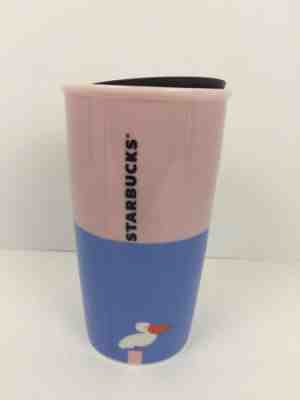 NEW Starbucks 2017 Florida Sun Ceramic 12oz Travel Tumbler Mug - Sold on eBay Sep, 19th 2018 for $29.50