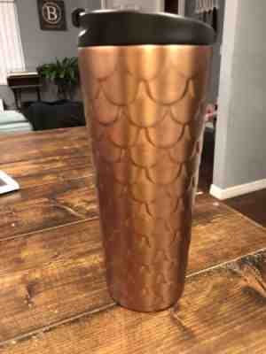 Starbucks 2017 STAINLESS ROSE GOLD SCALES TUMBLER 16 oz  NWT!!! - Sold on eBay Sep, 19th 2018 for $20.00
