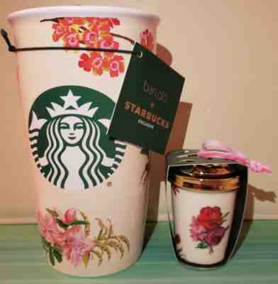 Starbucks Ban.do Ceramic Tumbler and Ornament Christmas 2018 Limited - New! - Sold on eBay Nov, 10th 2018 for $49.95