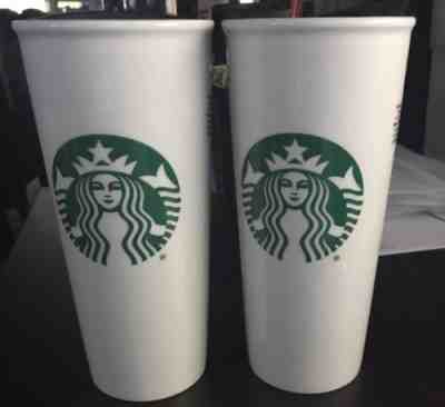 Starbucks Grande Ceramic Travel Mug /Tumbler SignatureLogo 2018 - Sold on eBay Nov, 10th 2018 for $24.00