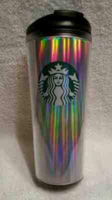 Starbucks Rainbow Iridescent Purple Green Pink 16oz HOT / COLD Tumbler  2018 - Sold on eBay Nov, 10th 2018 for $17.50