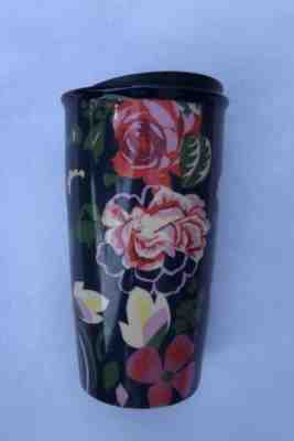 STARBUCKS 2018 MUG TRAVEL BLUE GREEN PINK FLORAL BAN.DO TUMBLER 12 fl oz - Sold on eBay Nov, 9th 2018 for $29.95