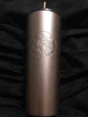 New Starbucks 2018 Holiday ROSE GOLD Travel Tumbler! Stainless Steel 24 ounces - Sold on eBay Nov, 9th 2018 for $40.00
