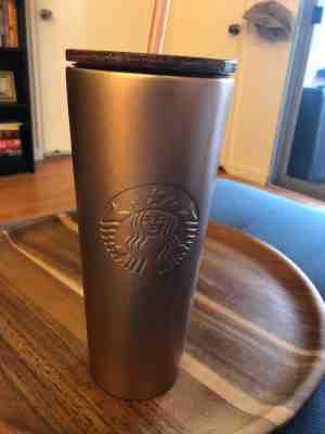 New Starbucks 2018 Holiday ROSE GOLD Travel Tumbler! Stainless Steel 24 ounces - Sold on eBay Nov, 9th 2018 for $22.99