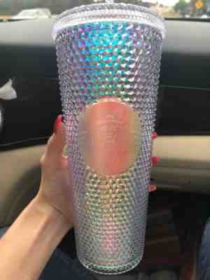 NEW Starbucks 2018 Holiday Rainbow Iridescent Glitter Traveler Tumbler Cup 24 OZ - Sold on eBay Nov, 9th 2018 for $26.00