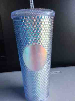 NEW Starbucks 2018 Holiday Rainbow Iridescent Glitter Traveler Tumbler Cup 24 OZ - Sold on eBay Nov, 8th 2018 for $34.99