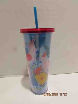 2018 Starbucks NWT Tropical Birds 24oz Cold Cup Tumbler..NEW - Sold on eBay Nov, 8th 2018 for $14.99