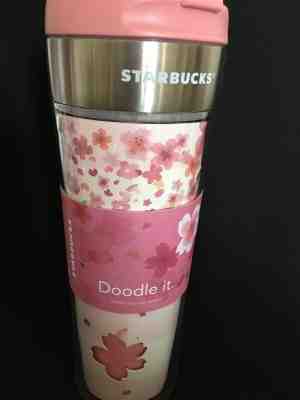 Starbucks Japan 2018 Sakura Stainless Steel Create Your Own Tumbler, 473 ml NEW - Sold on eBay Nov, 8th 2018 for $45.00