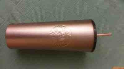 NEW Starbucks Rose Gold Tumbler Holiday 2018 - Sold on eBay Nov, 7th 2018 for $17.50