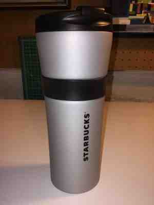 NEW 2016 Starbucks MATTE GRAY SILVER Travel Coffee Tumbler Mug - 16 oz Stainless - Sold on eBay Sep, 10th 2018 for $21.99