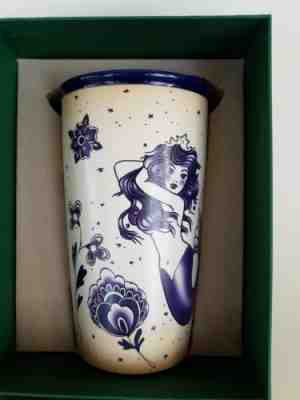 Starbucks 2016 Tattoo Art Siren Mermaid Blue Traveler Tumbler 12 oz Brand NEW  - Sold on eBay Sep, 8th 2018 for $89.99