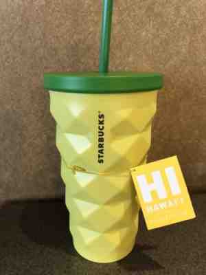 Starbucks 2016 Hawaii Pineapple Tumbler Grande Metal 16 oz. - Brand New! - Sold on eBay Sep, 5th 2018 for $29.98