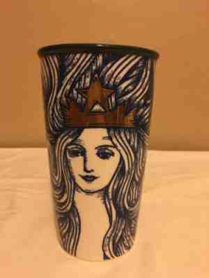 Starbucks 2016 Anniversary Edition Blue Siren Mermaid 12oz Ceramic Tumbler - Sold on eBay Sep, 2nd 2018 for $24.00