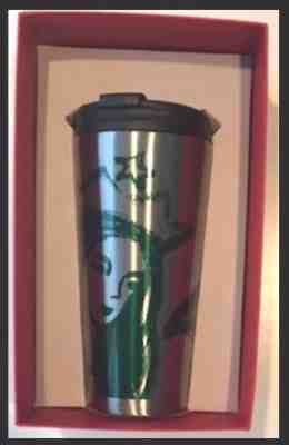 NEW STARBUCKS CHRISTMAS 2016 STAINLESS STEEL MERMAID SIREN TUMBLER 16 OZ  - Sold on eBay Sep, 1st 2018 for $39.89