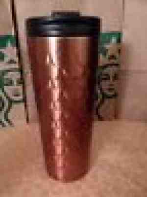 Starbucks 18 oz Stainless Steel Copper Mermaid Siren Scale Tumbler. 2017 NEW - Sold on eBay Sep, 18th 2018 for $32.77