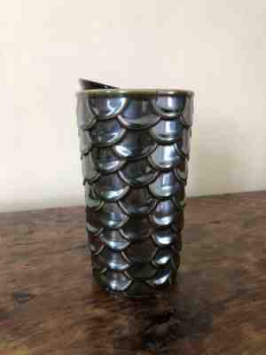 Starbucks Holiday 2017 Siren Mermaid Scale Double Wall Ceramic Tumbler 10 oz NWT - Sold on eBay Sep, 15th 2018 for $20.00