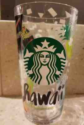 NEW 2017 Starbucks Hawaii Exclusive Glass Tumbler Cup 19 fl oz 580 mL - Sold on eBay Sep, 12th 2018 for $20.95